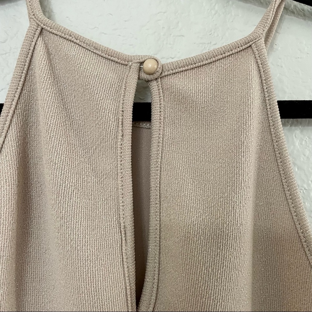JRoberts Tan Geometric Dress - Picture 3 of 4